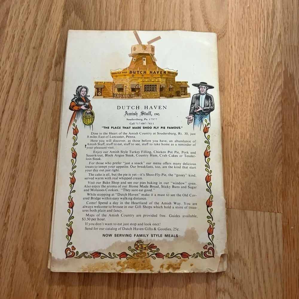 Amish Dutch Cookbook by Ruth Redcay 1972 Vintage Booklet PA Dutch German Recipes